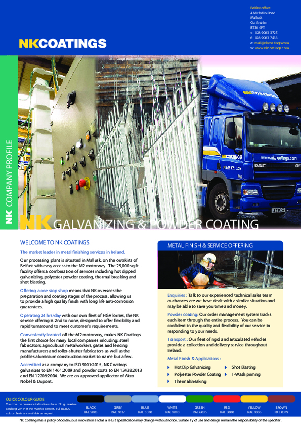 Download the NK Coating company profile to find out more about us and what we offer.